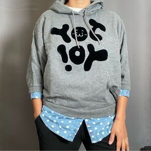 HYOMA Hoodie Size S Dolman Sleeves JOY YO